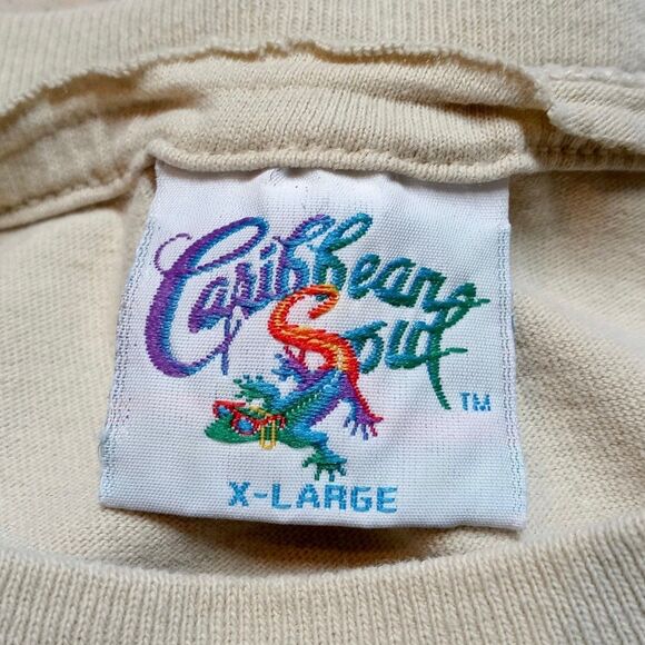 Vintage 1996 Jimmy Buffet Caribbean Soul Margaritaville Flip Flop Tshirt Size XL - Picture 6 of 9